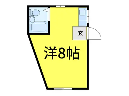 板橋ヴィレッジ(ワンルーム/2階)の間取り写真