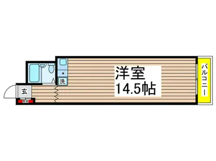 セザール大久保(ワンルーム/2階)の間取り写真