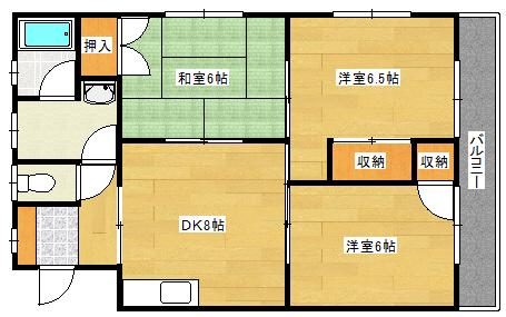 光洋マンション(3DK/2階)の間取り写真