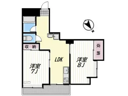 LIVRE(2LDK/3階)の間取り写真