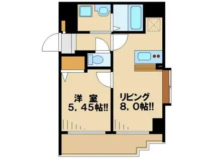 ウィンベルコーラス聖蹟桜ヶ丘(1DK/8階)の間取り写真