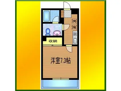 コーポ・エスポワール(1K/1階)の間取り写真