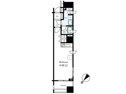 レグラス川崎 903(ワンルーム/9階)の間取り写真