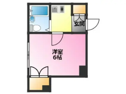 トゥイン・ロフティ(ワンルーム/3階)の間取り写真