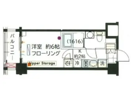 マスターズコート木場公園ブラン(1K/7階)の間取り写真
