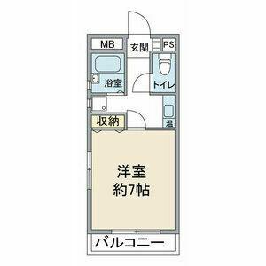 エクセル枇杷島(1K/3階)の間取り写真