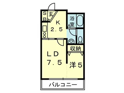 SG 花立(1LDK/4階)の間取り写真