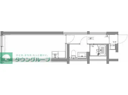 GENOVIA大山(ワンルーム/3階)の間取り写真
