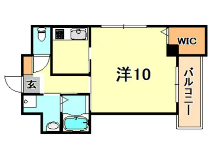 ソレイユ清元(1K/2階)の間取り写真