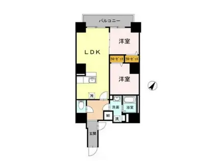 フィールドライズ(2LDK/10階)の間取り写真