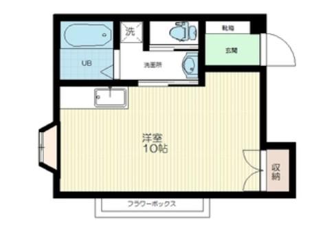 JM S MUGURO(ワンルーム/3階)の間取り写真
