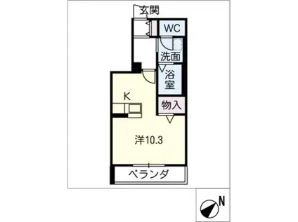 PRECIOUS大府駅前(ワンルーム/2階)の間取り写真