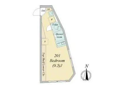 GRANDE赤塚新町(ワンルーム/2階)の間取り写真