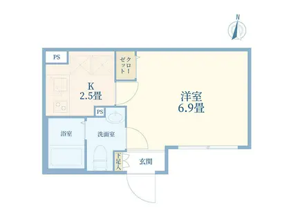 TERRASA OYAMA(1K/2階)の間取り写真