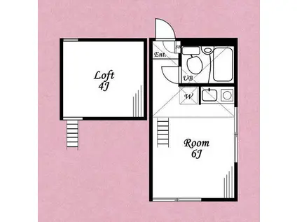 戸部チャックベリーの杜(ワンルーム/1階)の間取り写真