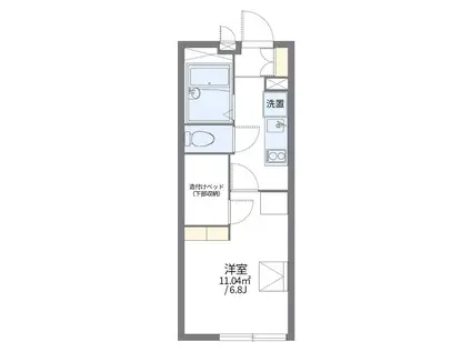 レオパレス新山下(1K/1階)の間取り写真