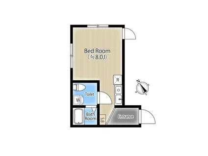 THE PARK(ワンルーム/3階)の間取り写真