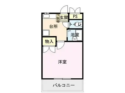 CCSビル(1K/2階)の間取り写真