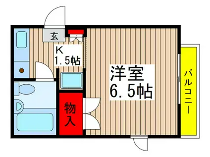 エル・メゾン菅野(1K/2階)の間取り写真