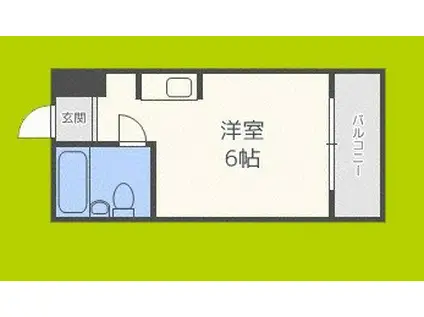 カムネス経大前(ワンルーム/4階)の間取り写真