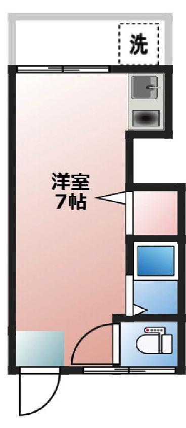 トノブール西荻(ワンルーム/1階)の間取り写真