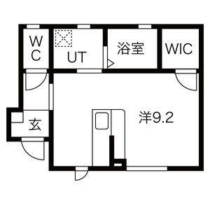 アリスミュール(ワンルーム/1階)の間取り写真