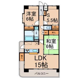 セント・アロマ(2SLDK/5階)の間取り写真