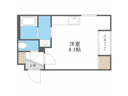 オッペンハイムN15(ワンルーム/3階)の間取り写真