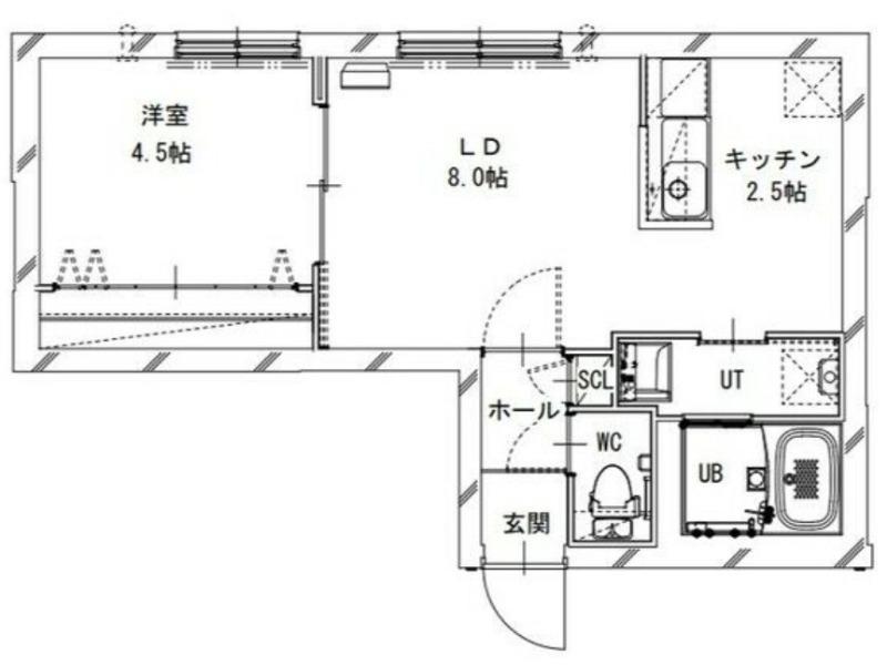 PARTIRE 裏参道(1LDK/3階)の間取り写真