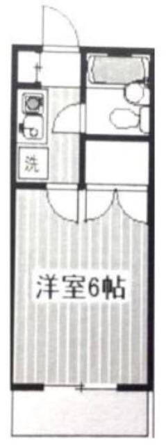 リブェールJ(1K/3階)の間取り写真