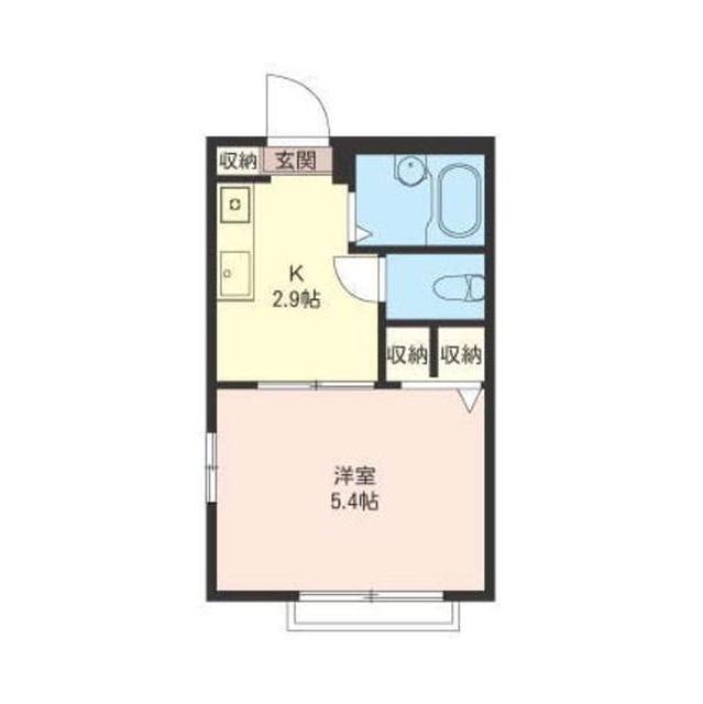 反町21(1K/2階)の間取り写真