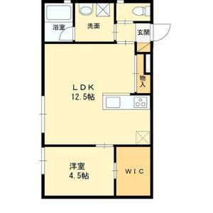 LUXE本町(1LDK/1階)の間取り写真