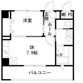 AMISTAD Y&Y(1DK/3階)の間取り写真