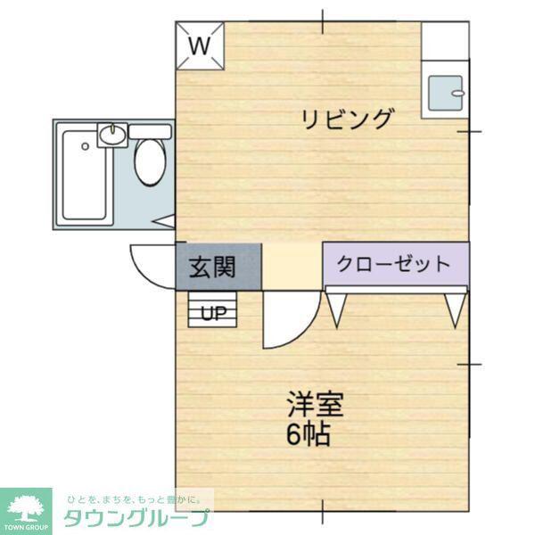 コーポ市川(1DK/1階)の間取り写真