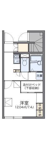 レオパレス大宮(1K/1階)の間取り写真