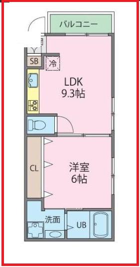 グラップ(1LDK/1階)の間取り写真