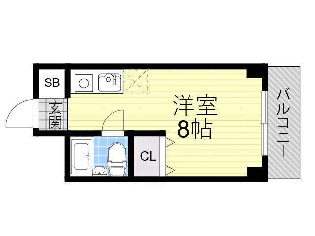G-HOUSE(ワンルーム/5階)の間取り写真
