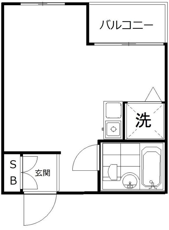 アクトピア田園調布南(ワンルーム/1階)の間取り写真