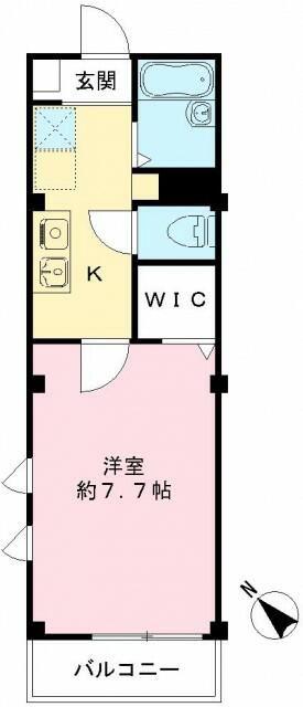グラシアス千歳台(1K/3階)の間取り写真