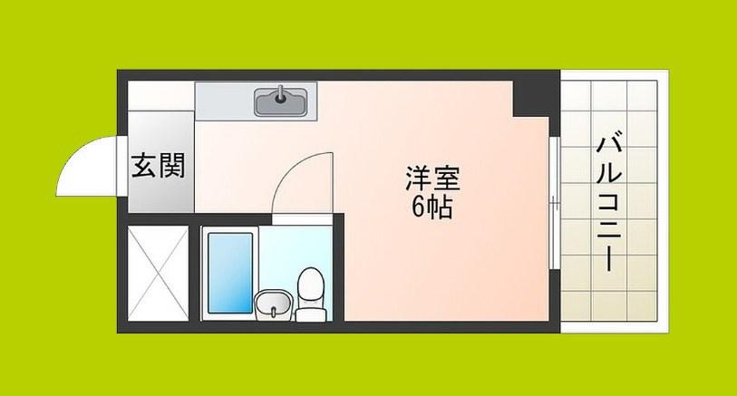 ノアーズアーク九条駅前(ワンルーム/9階)の間取り写真