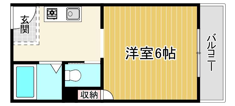 メゾン京橋(ワンルーム/5階)の間取り写真