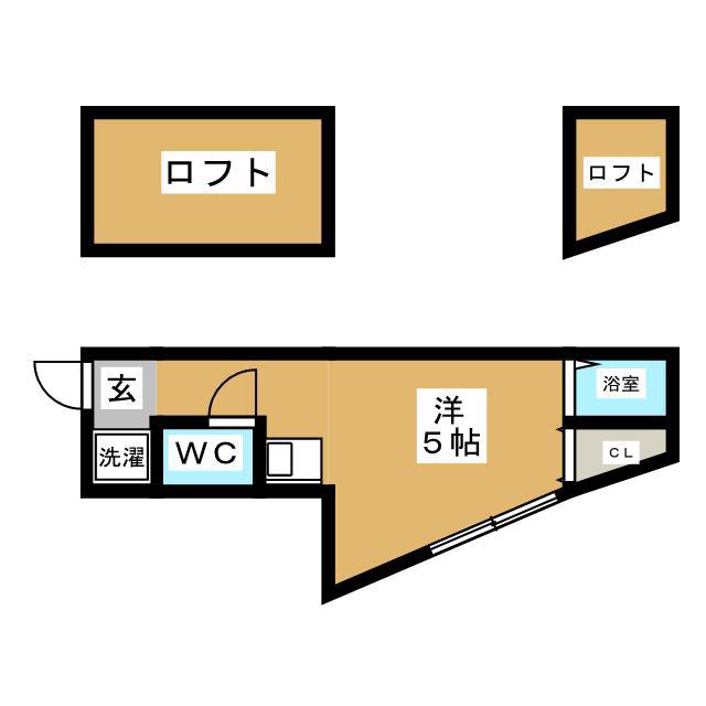 コンパートメント東向島(ワンルーム/2階)の間取り写真