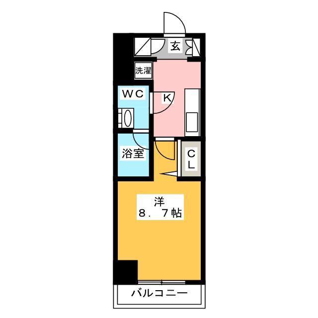 HY S田端(1K/5階)の間取り写真
