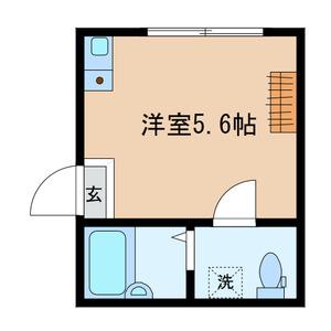 ノーザンロード綾瀬(ワンルーム/1階)の間取り写真