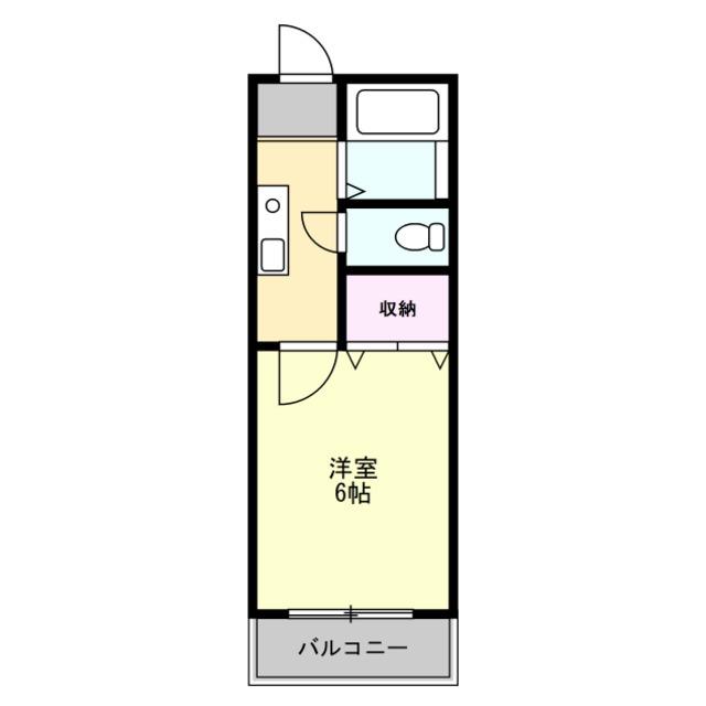プチメゾン(1K/1階)の間取り写真