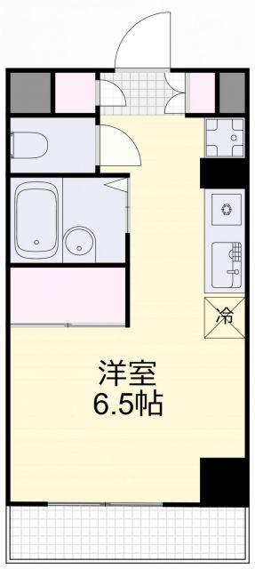 GV備岡(ワンルーム/10階)の間取り写真