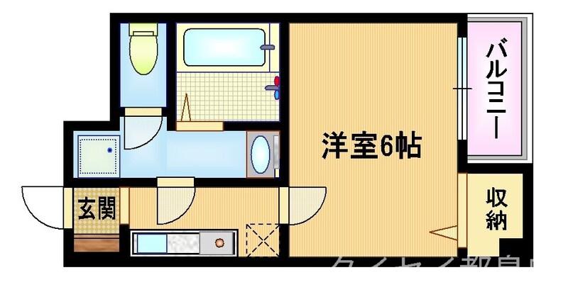 サンパレス都島(1K/2階)の間取り写真