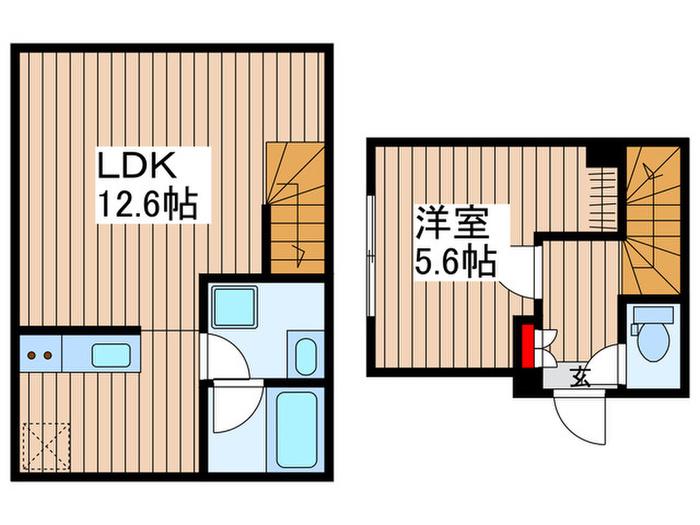 THE SANCTUS 武蔵小山(1LDK/B1階)の間取り写真
