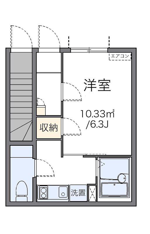 京急本線 雑色駅 徒歩6分 2階建 築15年(1K/1階)の間取り写真