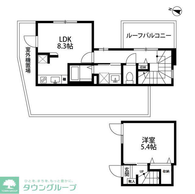 MOMO17白金(1LDK/4階)の間取り写真